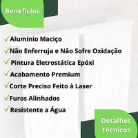 Suporte Pendurador Porta Toalha Banho Banheiro Branco Zmt - 5