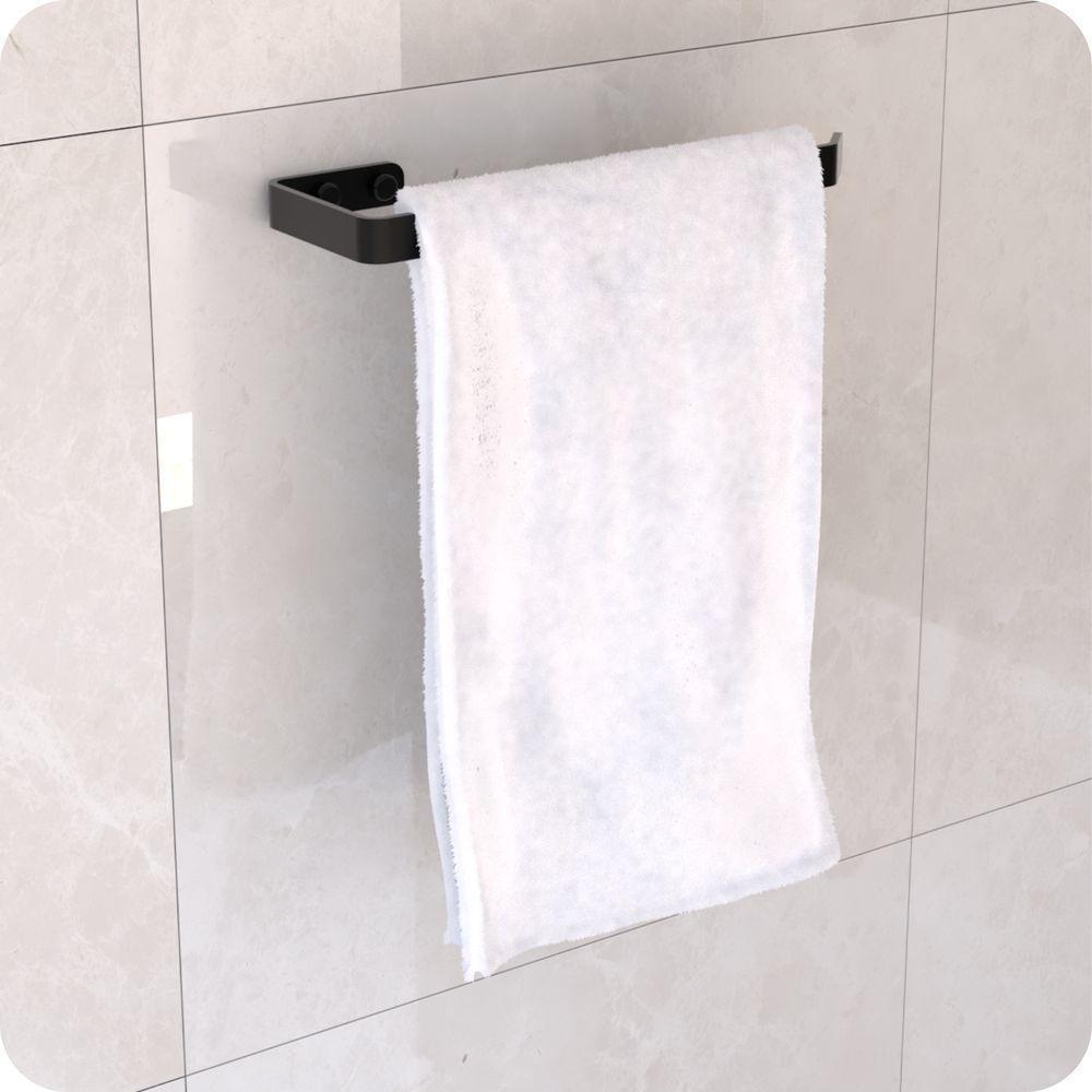 Suporte Para Toalha De Rosto Banheiro De Parede Preto Zmt - 7