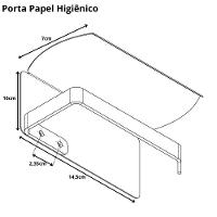 Porta Papel Higiênico De Parede Preto Com Tampa Zmt - 2