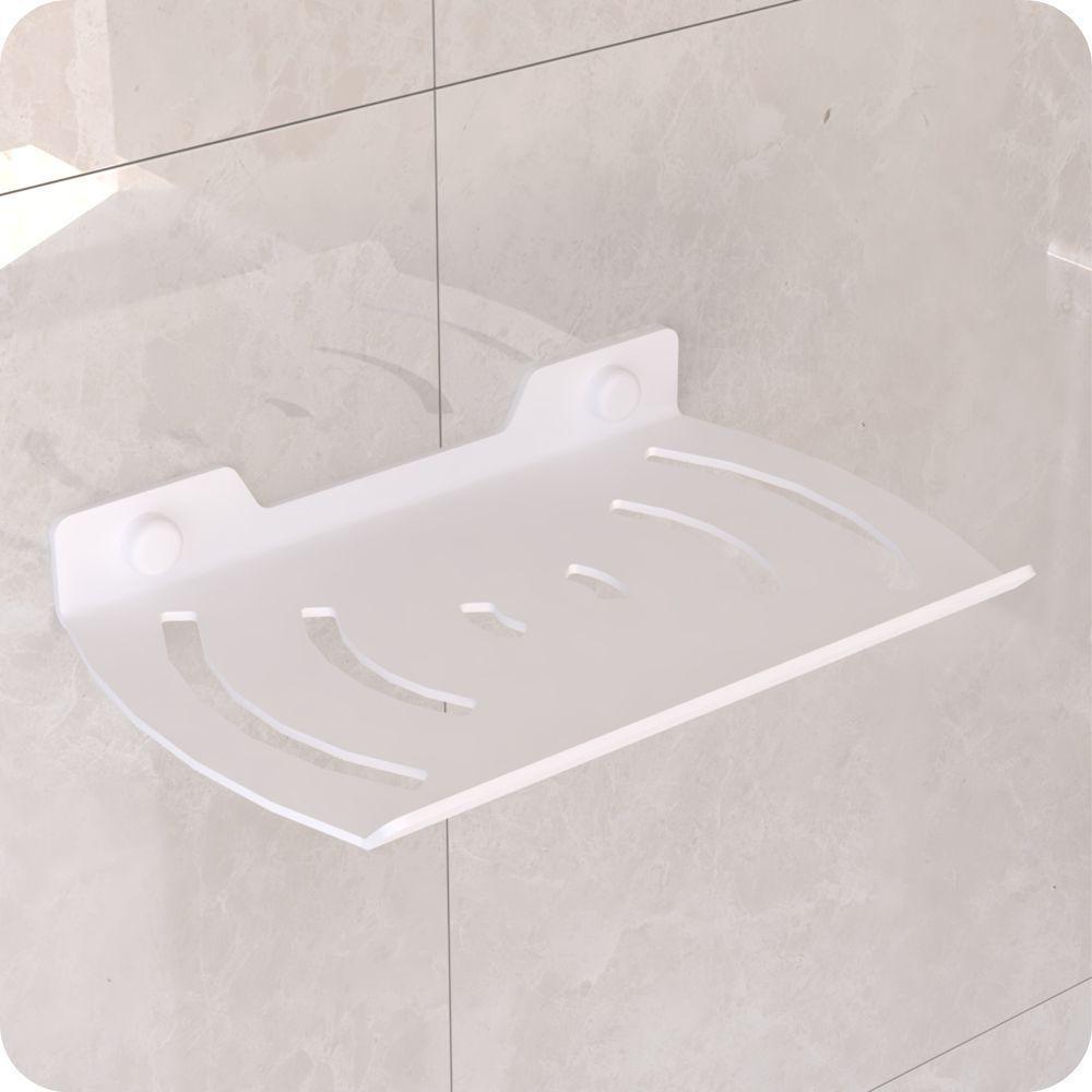 Saboneteira De Parede Para Banheiro De Branco Zmt - 1