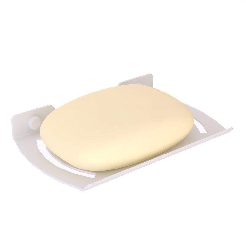 Saboneteira De Parede Para Banheiro De Branco Zmt - 4