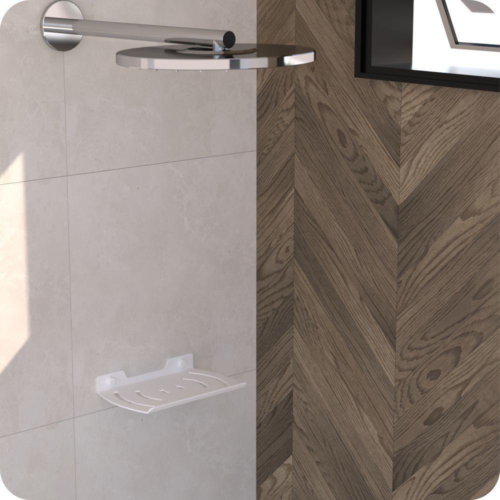 Saboneteira De Parede Para Banheiro De Branco Zmt - 5