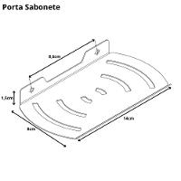 Saboneteira De Parede Para Banheiro De Branco Zmt - 2
