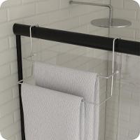 Porta Toalha De Box Suporte Duplo Porta Toalhas Cromado Arm - 1