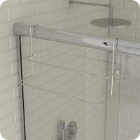 Porta Toalha Box Toalheiro Duplo Para Banheiro Cromado Arm - 5