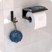 Kit Acessórios Para Banheiro Preto Fosco 5 Peças Zmt - 6