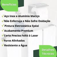 Kit Acessórios Para Banheiro Preto Fosco 4 Peças Zmt - 3