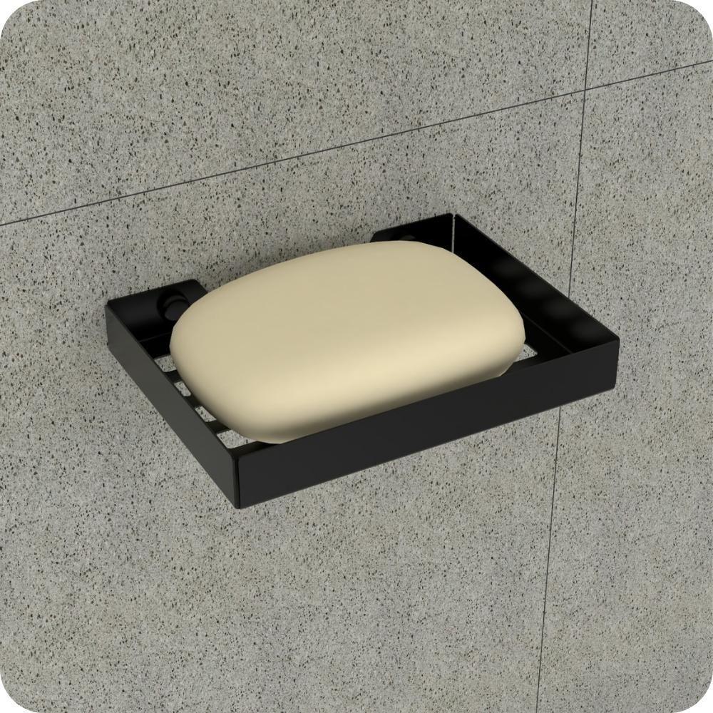 Kit Acessórios Para Banheiro Preto Fosco 6 Peças Max - 4