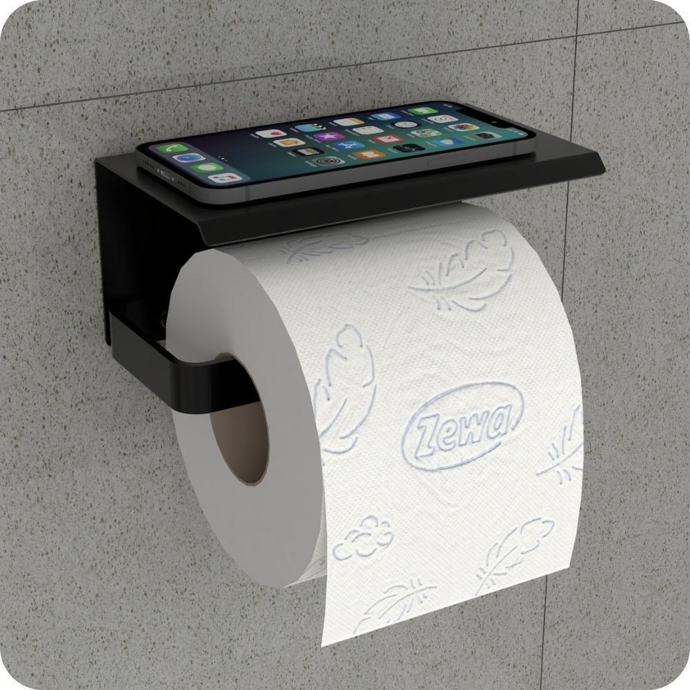 Kit Acessórios Para Banheiro Preto Fosco 6 Peças Max - 7