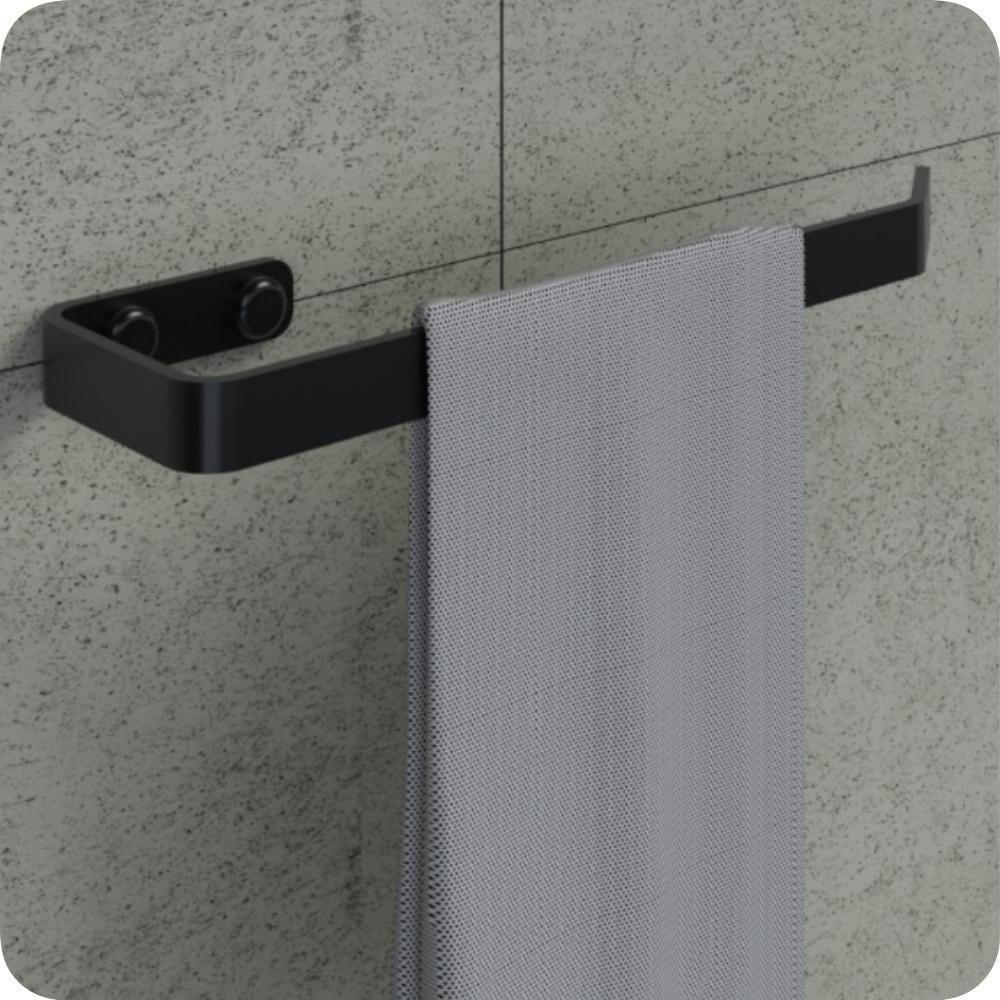 Kit Acessórios Para Banheiro Preto Fosco 6 Peças Max - 8