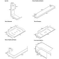Kit Acessórios Para Banheiro Branco 6 Peças Zmt - 2