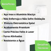 Kit Acessórios Para Banheiro Branco 6 Peças Zmt - 3