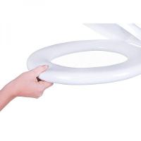 Assento Sanitário Almofadado Astra Oval Universal Bege Claro - 2