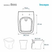 Assento Sanitário Boss Noir Para Vaso C/ Ferragem Dourada - 2