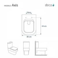 Assento Sanitário Axis Preto Para Vaso Deca - 6