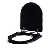 Assento Sanitário Almofadado Calypso Preto Para Louça Incepa