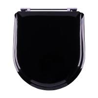 Assento Sanitário Almofadado Calypso Preto Para Louça Incepa - 6