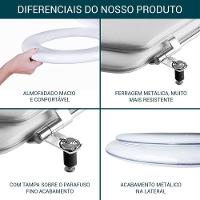 Assento Sanitário Almofadado Flex Branco Para Vaso Deca - 1