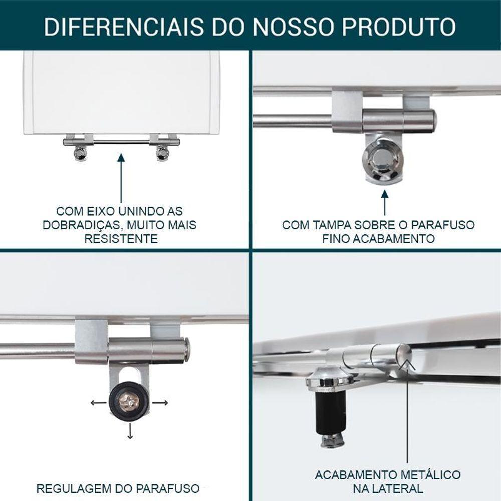 Assento Sanitário Acrílico Atrium Cinza Para Vaso Incepa - 2