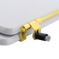 Assento Sanitario Branco P/ Vaso Incepa C/ Ferragem Dourada - 3