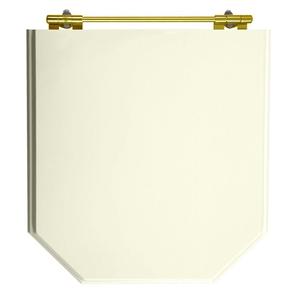 Assento Sanitario Para Vaso Incepa Com Ferragem Dourada - 6