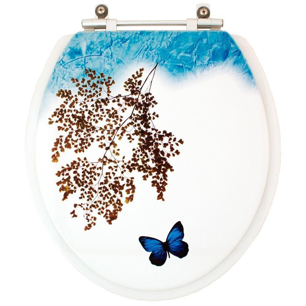 Assento Sanitario Decorado Borboleta Azalea Para Vaso Celite - 3