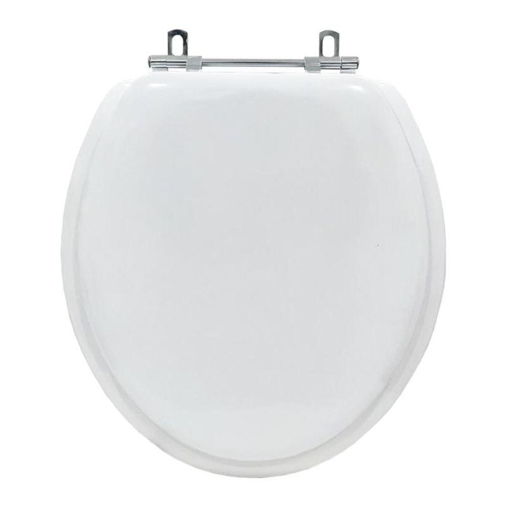 Assento Sanitario Almofadado Twister Branco Para Vaso Hervy - 1
