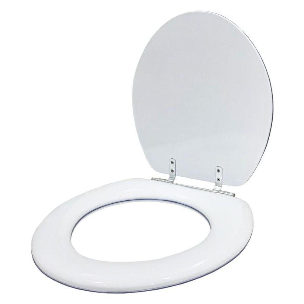 Assento Sanitario Almofadado Twister Branco Para Vaso Hervy - 2