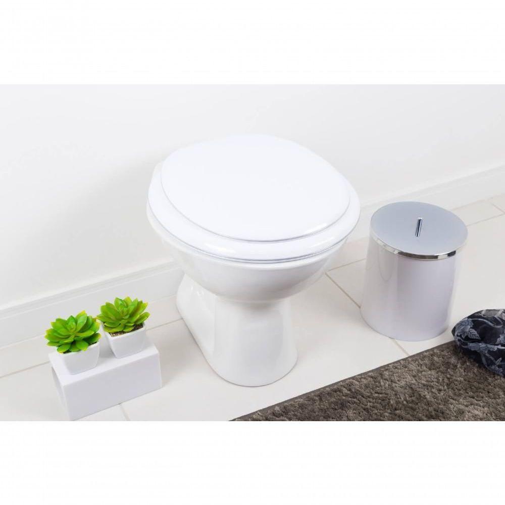 Assento Sanitario Almofadado Twister Branco Para Vaso Hervy - 4