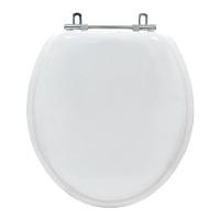 Assento Sanitario Almofadado Twister Branco Para Vaso Hervy - 1