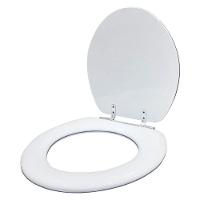 Assento Sanitario Almofadado Twister Branco Para Vaso Hervy - 2