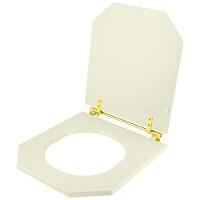 Assento Sanitário Para Vaso Incepa Com Ferragem Dourada - 1