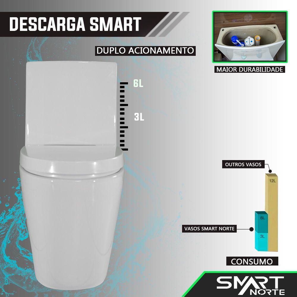 Vaso Sanitário Caixa Acoplada Monobloco Smart Plus - 4