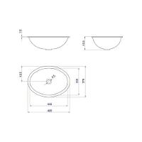 Cuba Embutir Oval Branco Gelo 490x365 - L3717 - Deca - Cuba Embutir Oval Branco Gelo 49x36,5- L3717 - Deca - 3
