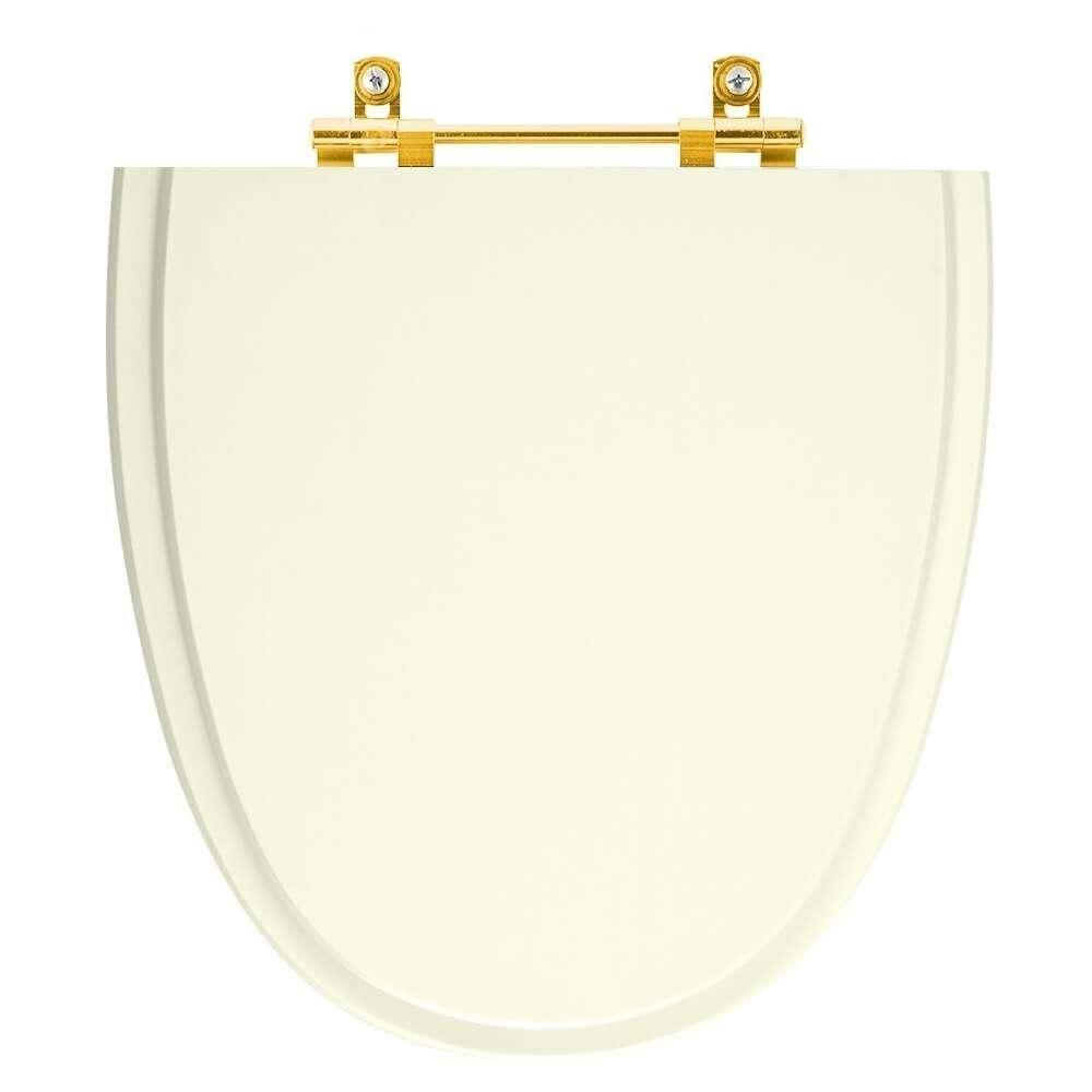 Tampa De Vaso Laqueado Aloha Pergamon Para Bacia Celite Com Ferragem Dourada - 1