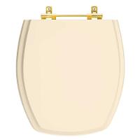 Tampa De Vaso Poliéster Thema Pessego Para Bacia Incepa Com Ferragem Dourada - 1