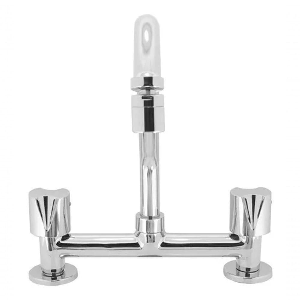 Torneira Misturador Cozinha Mesa Articulável Cromado 1/4 De Volta - 3