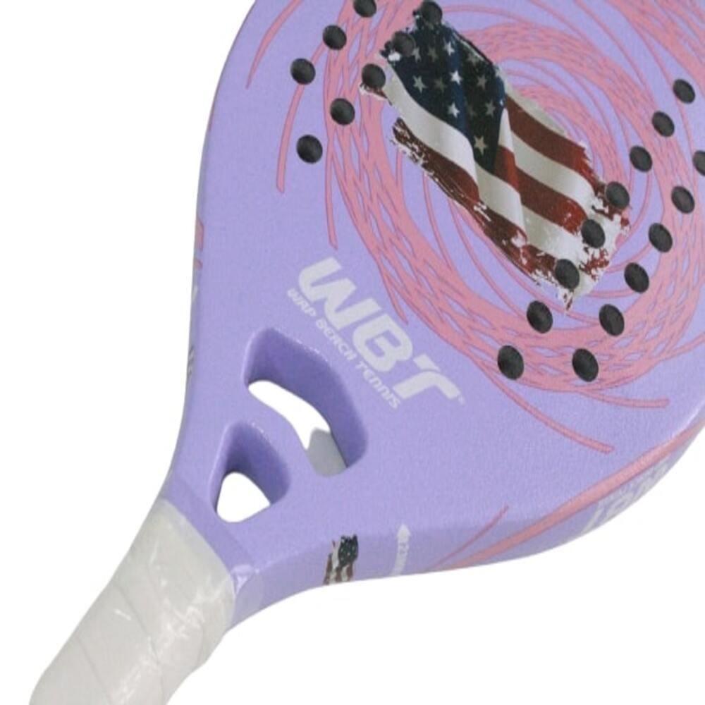Raquete Beach Tennis Carbono 3k Wbt American Capa Raqueteira Tenis Praia Profissional - 5