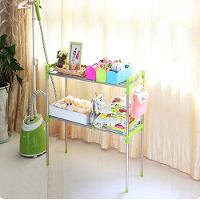 Prateleira Inox Organizador De Cozinha Banheiro Estante Ajustavel Multifuncional Microondas Sapateira Rack Portatil - 9