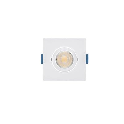 Spot De Led De Embutir Recuado Stella Easy Evo Mr11 Quadrado 3w Bivolt Branco - 3000k - Luz Amarela