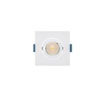 Spot De Led De Embutir Recuado Stella Easy Evo Mr11 Quadrado 3w Bivolt Branco - 3000k - Luz Amarela - 1