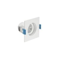 Spot De Led De Embutir Recuado Stella Easy Evo Mr11 Quadrado 3w Bivolt Branco - 3000k - Luz Amarela - 3