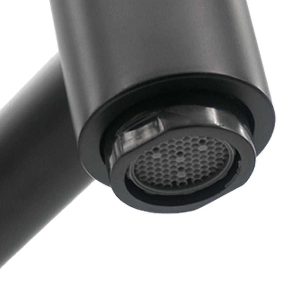 Torneira Pia Banheiro Mesa Bica Reta Preto Fosco 1/4v Luxo - 2