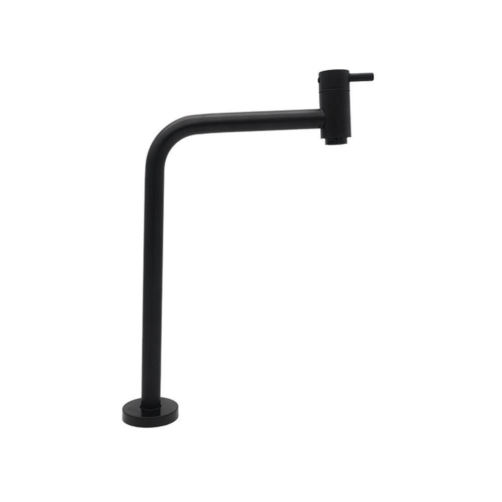 Torneira Pia Banheiro Mesa Bica Reta Preto Fosco 1/4v Luxo - 3