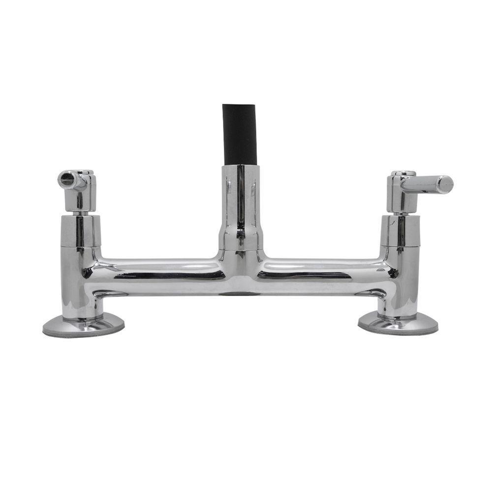 Torneira Misturador Cozinha Tubo Conic Flexível Preto Duplo 2 Jato Mesa - 3