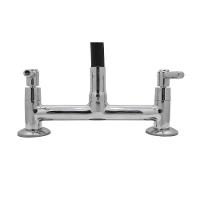 Torneira Misturador Cozinha Tubo Conic Flexível Preto Duplo 2 Jato Mesa - 3