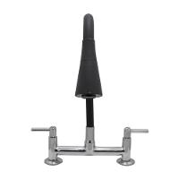 Torneira Misturador Cozinha Tubo Conic Flexível Preto Duplo 2 Jato Mesa - 6