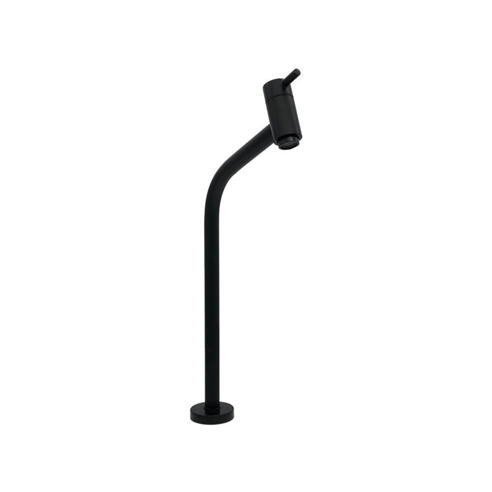 Torneira Pia Lavatório Mesa Bica Alta Preto Fosco 1/4v Luxo - 1