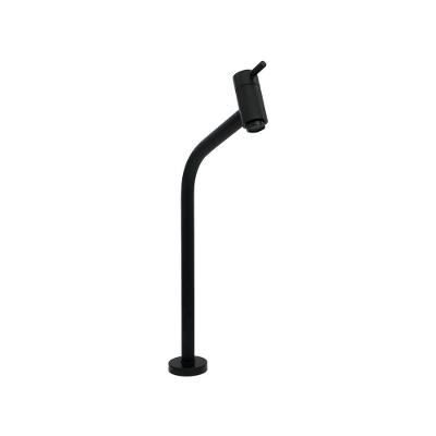 Torneira Pia Lavatório Mesa Bica Alta Preto Fosco 1/4v Luxo