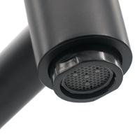 Torneira Pia Lavatório Mesa Bica Alta Preto Fosco 1/4v Luxo - 2